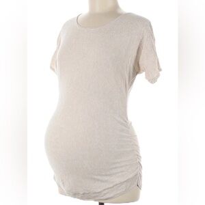 New Motherhood Maternity SM Aladdin Lace Knit 100% Cotton Tunic